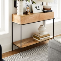 West elm industrial storage cheap console