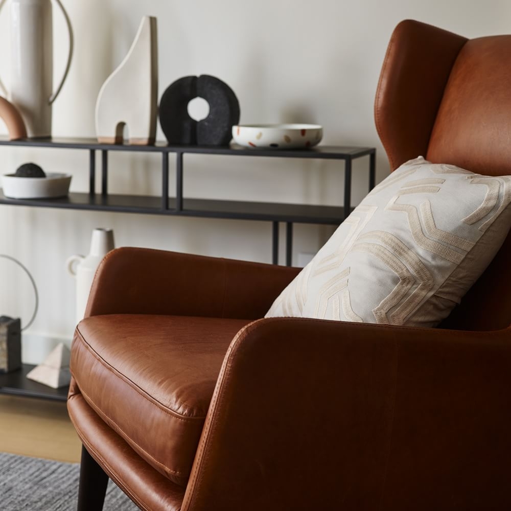 West elm deals leather chair