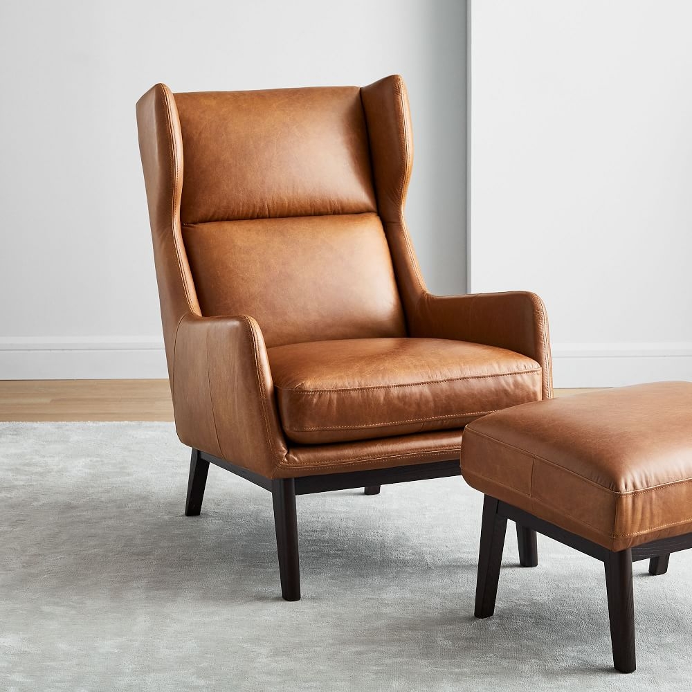 Buy online Ryder Leather Chair now West Elm UAE UAE