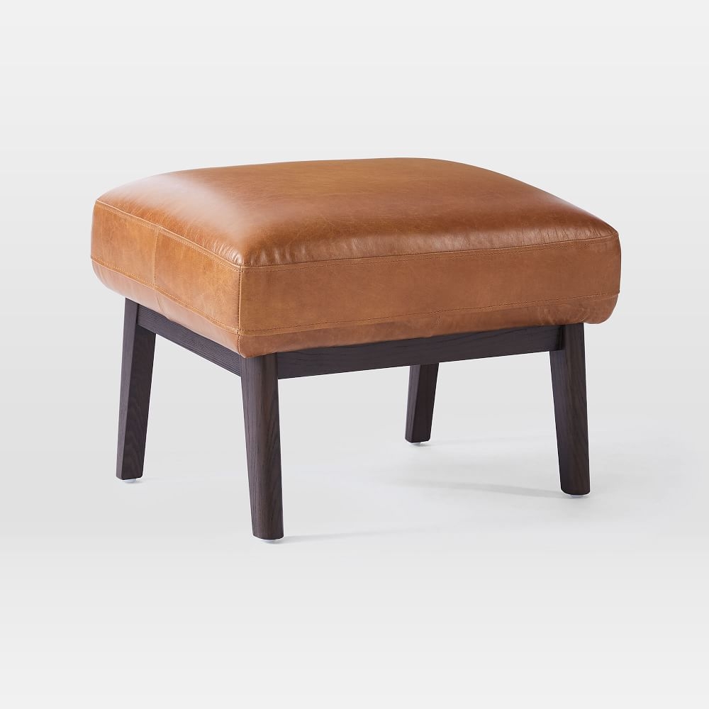 Small 2025 leather ottoman