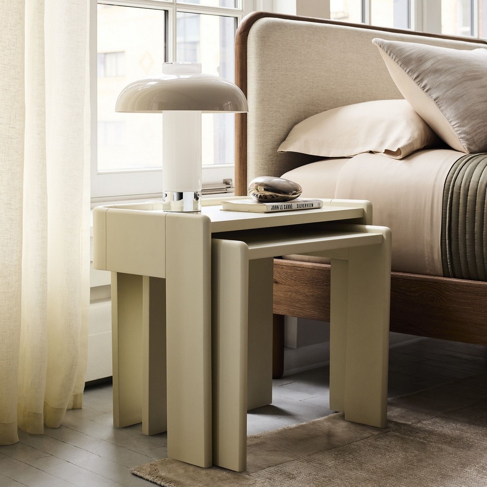 Nesting hot sale bedside tables