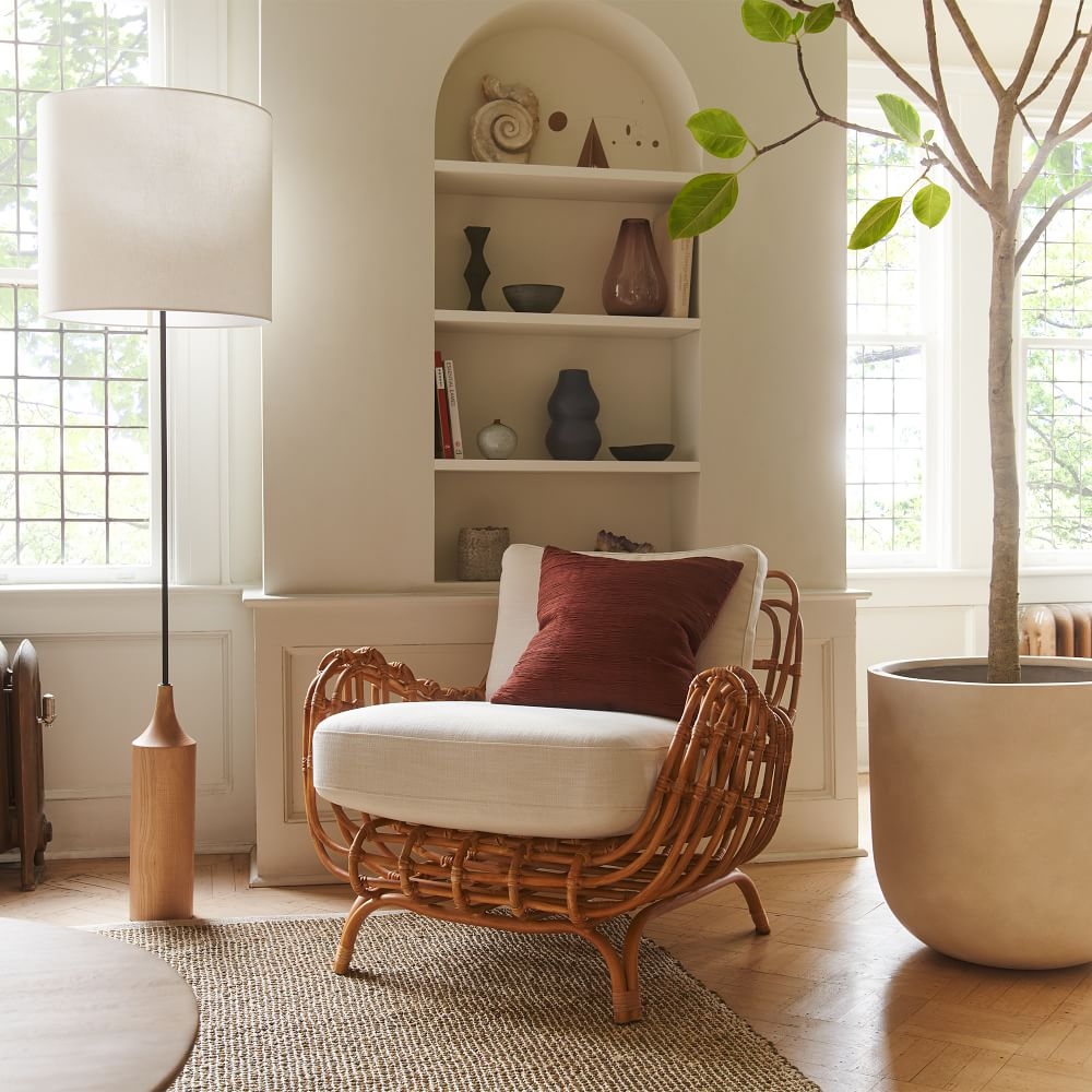 Buy online Savannah Rattan Chair now West Elm UAE UAE