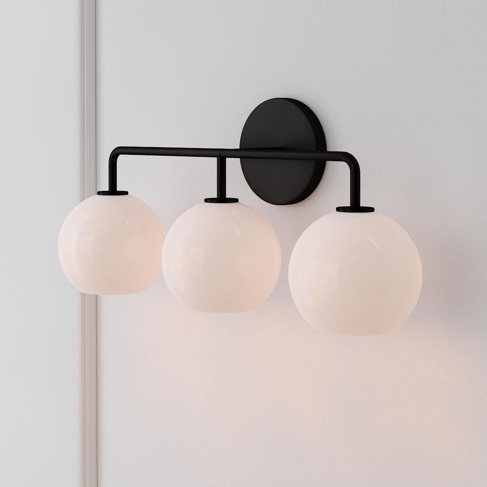 Bathroom light sale globes