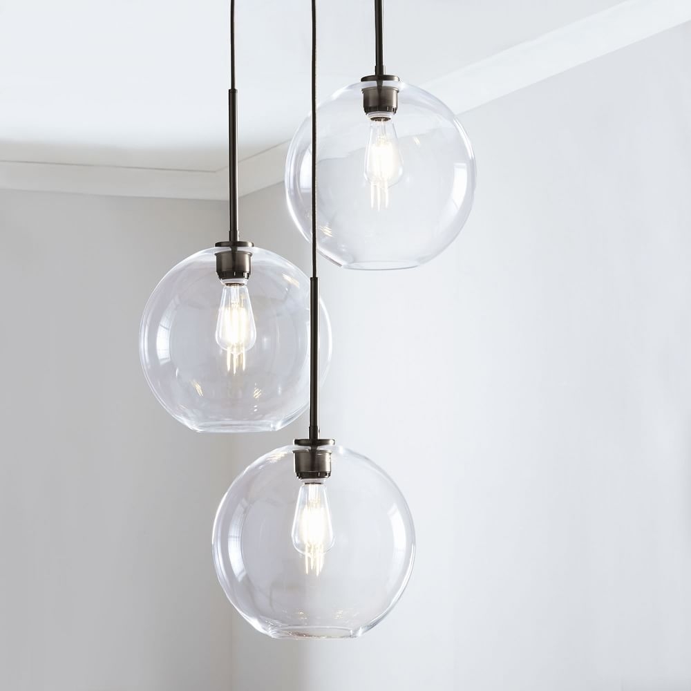 Replacement globes for chandeliers top