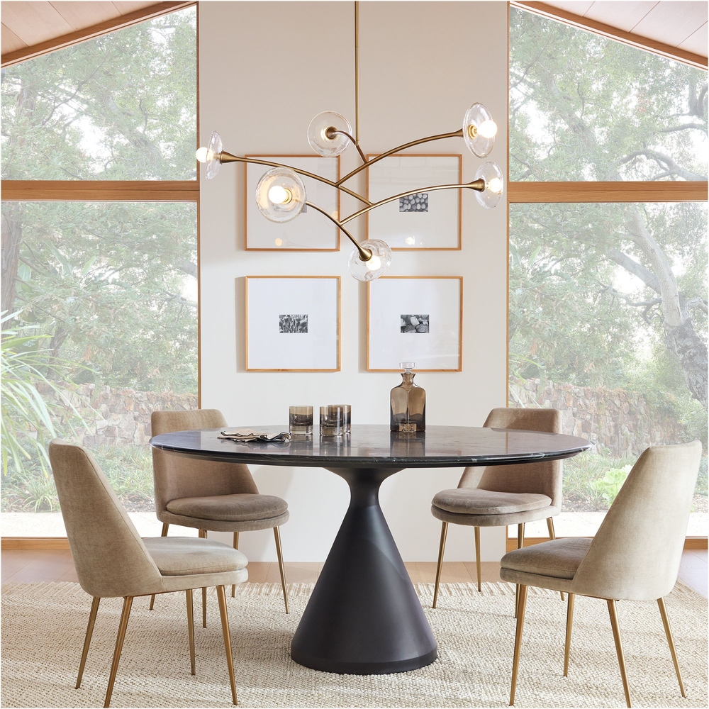 Pedestal dining sale table white