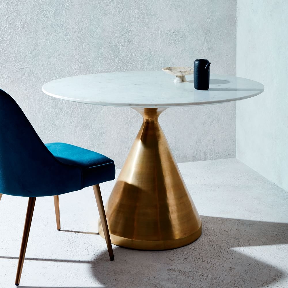 Brass shop dining table