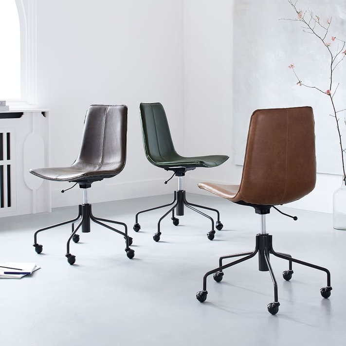 Slope leather outlet office chair