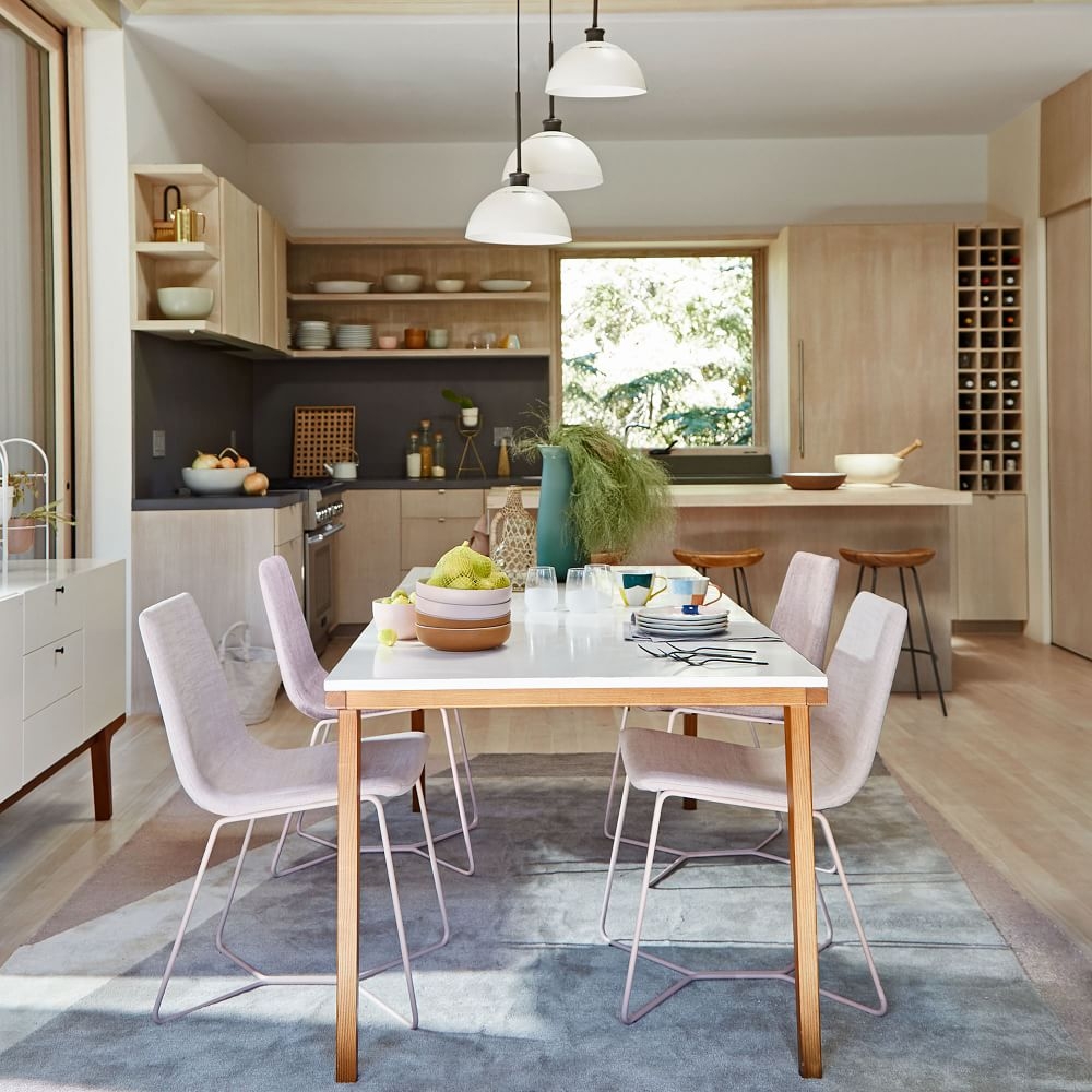 Slope upholstered store dining chair