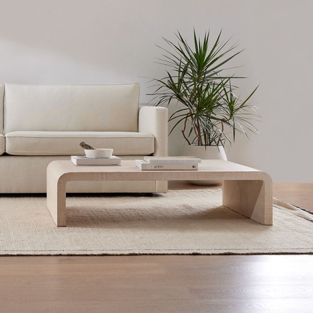 Raffia shop coffee table