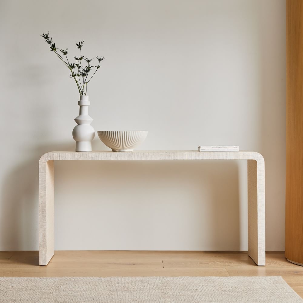 Whitewash entry table sale