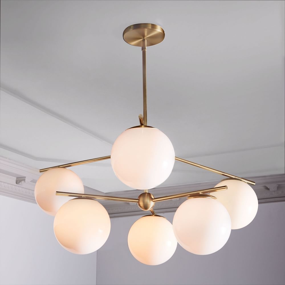 Sphere and hot sale stem chandelier