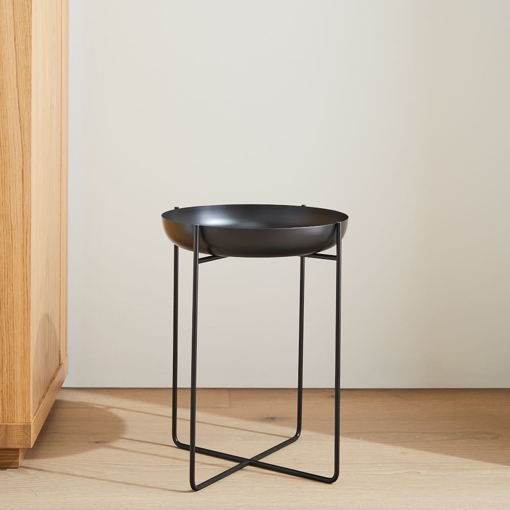 Metal plant stand deals table