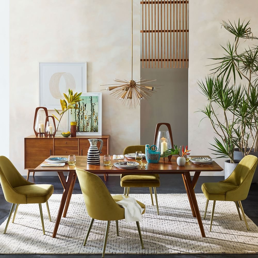 Mid century chandelier west elm deals