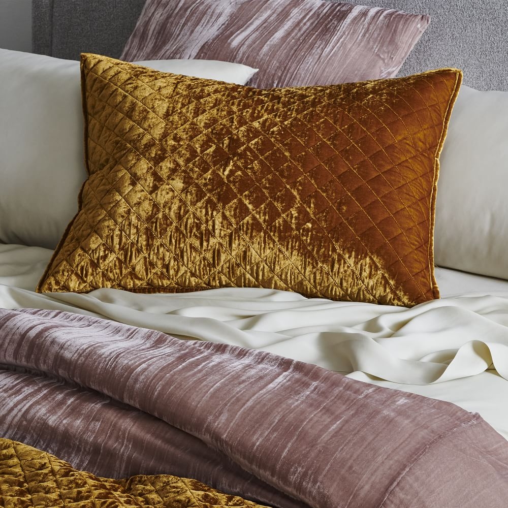 Buy online Crinkle Velvet Duvet Cover Shams now West Elm UAE UAE