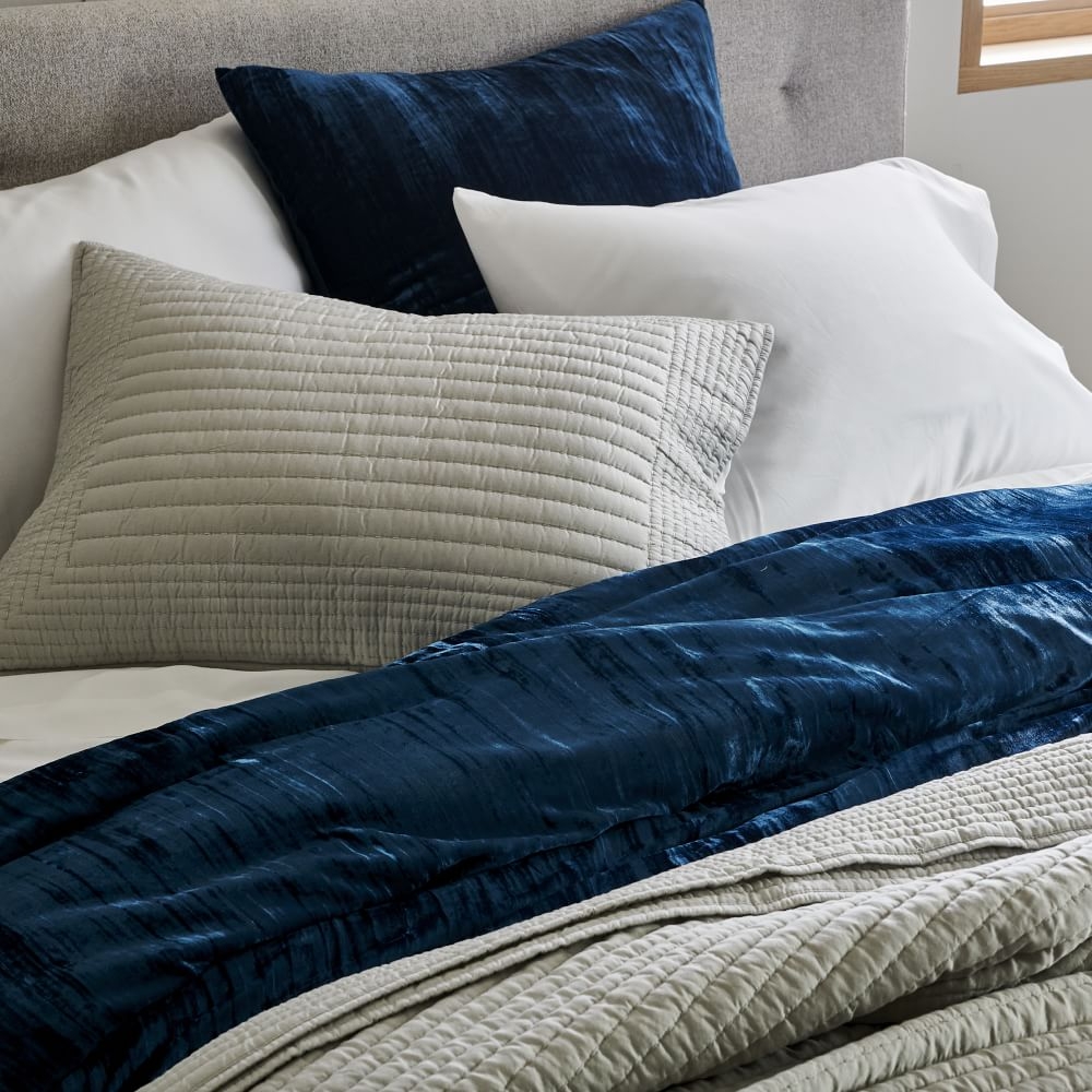 West elm velvet duvet cheap