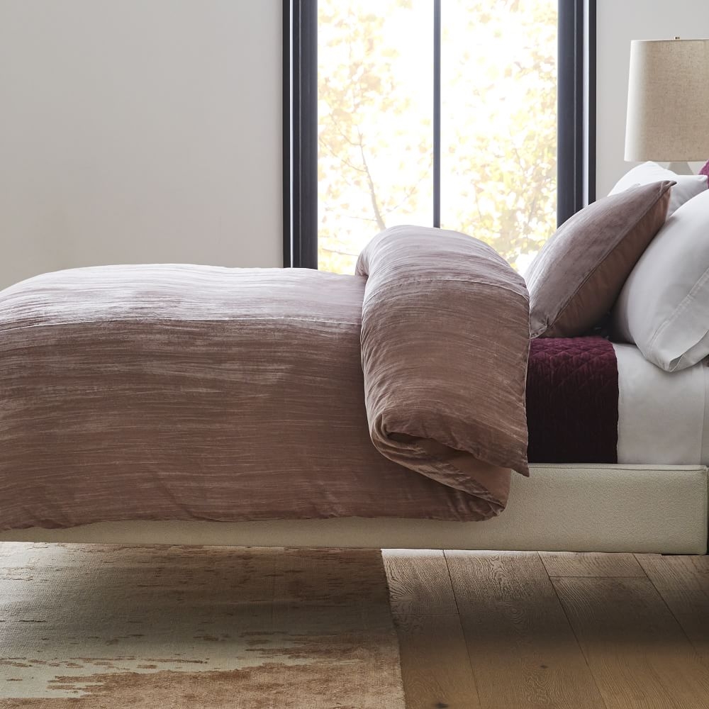 West elm velvet duvet cheap