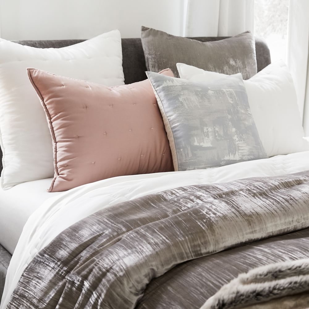 Crinkle velvet duvet cover west sales elm