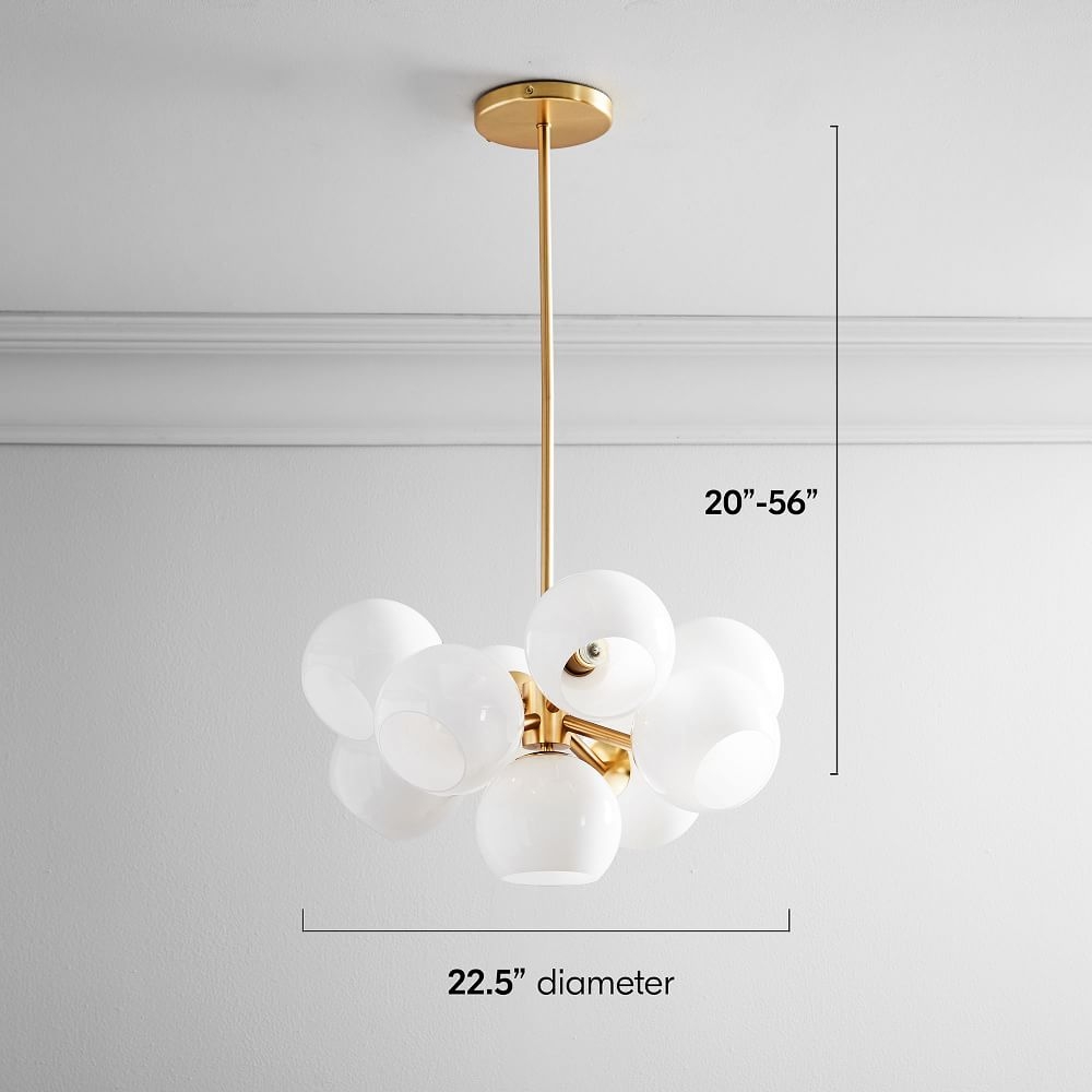 West elm staggered sales glass chandelier