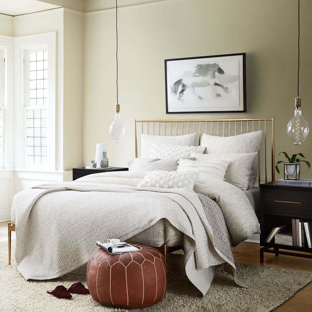 Stella metal bed west hot sale elm