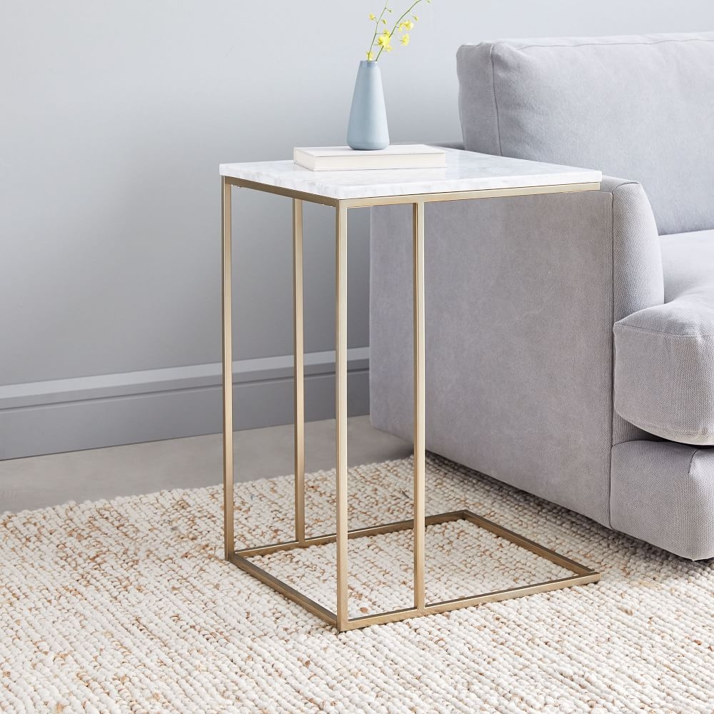 Buy online Streamline C Side Table Marble now West Elm UAE UAE