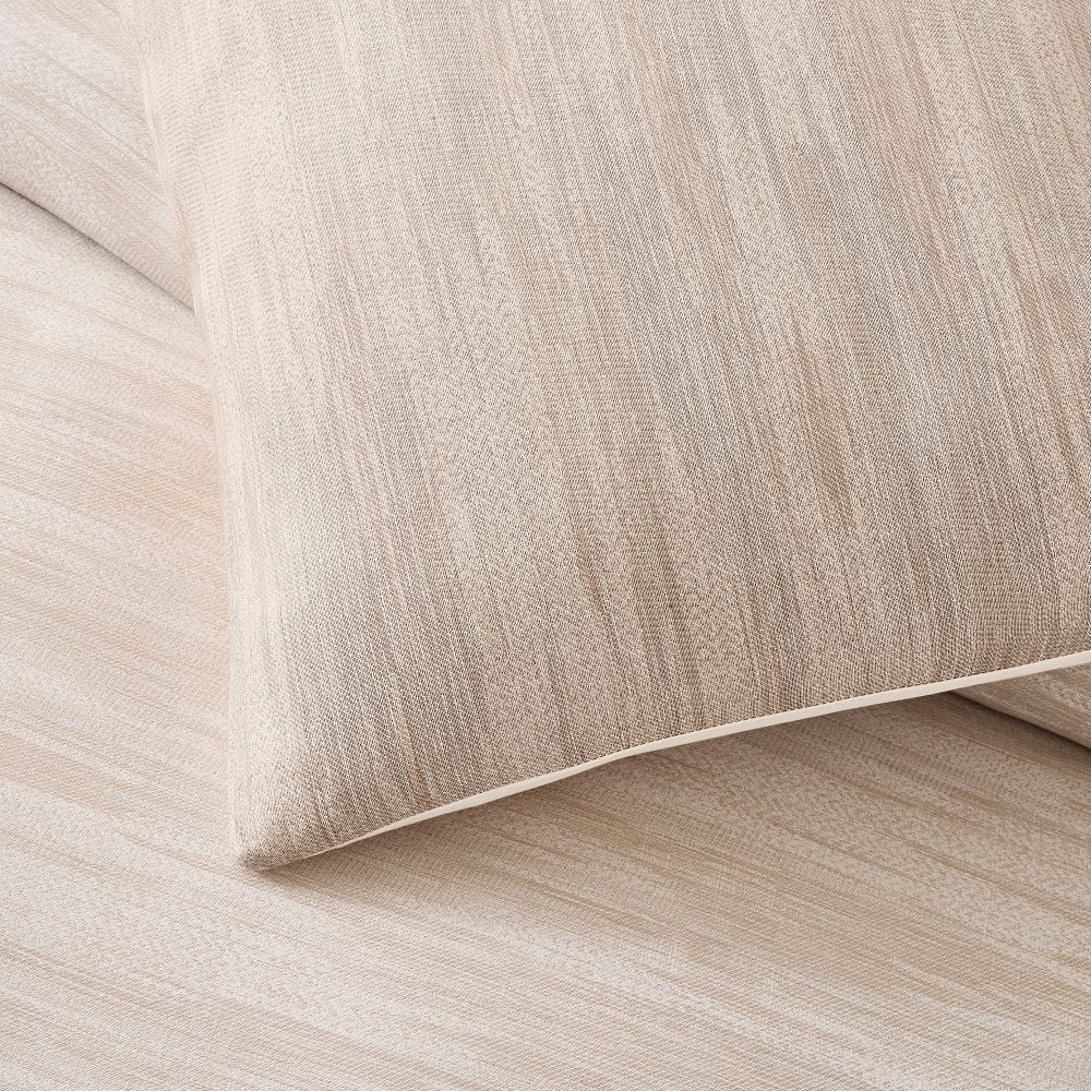 Silky TENCEL Striated Duvet Cover Shams