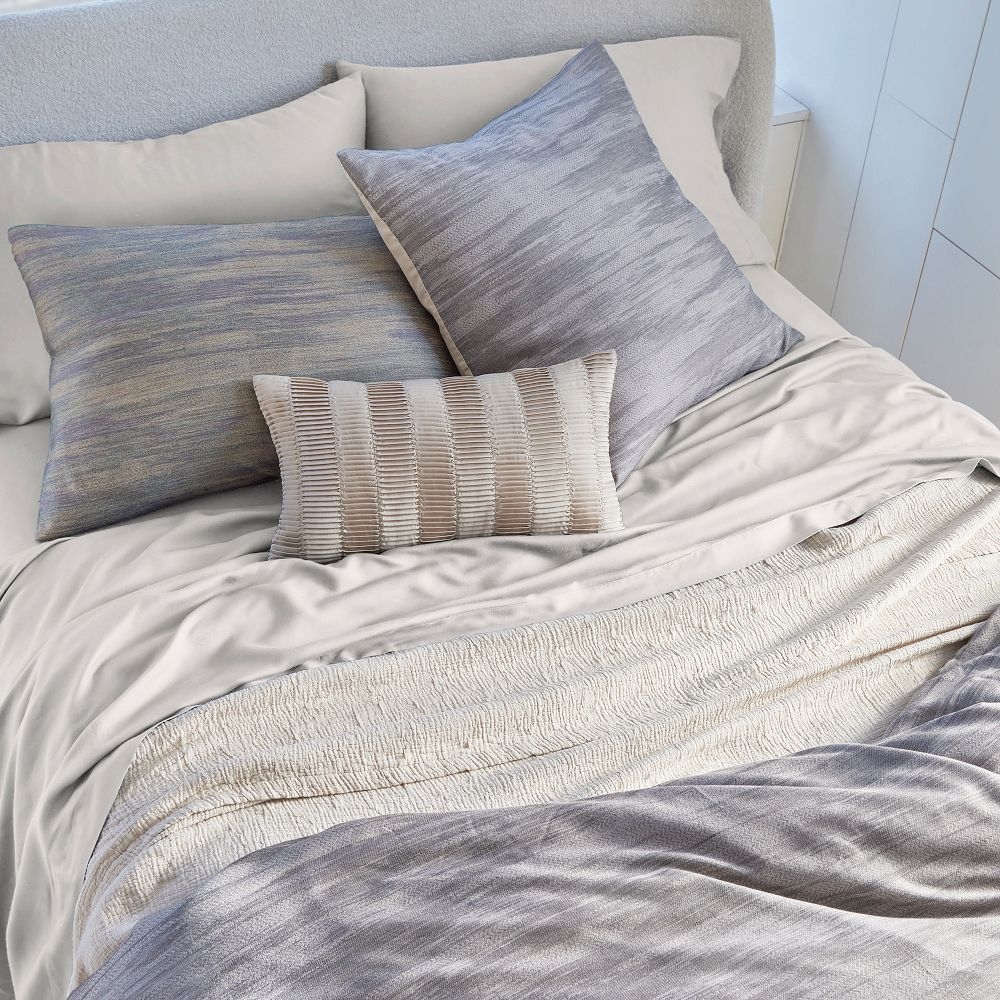 Silky TENCEL Striated Duvet Cover Shams