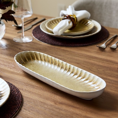 Buy online Suvi Stoneware Serving Trays Platters now West Elm UAE