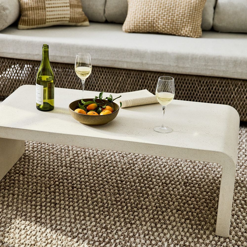 Outdoor glass coffee table top