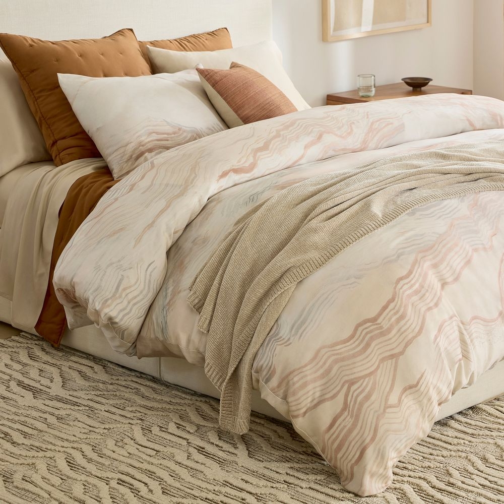 Buy online TENCEL TM Geode Duvet Cover Shams now West Elm UAE UAE