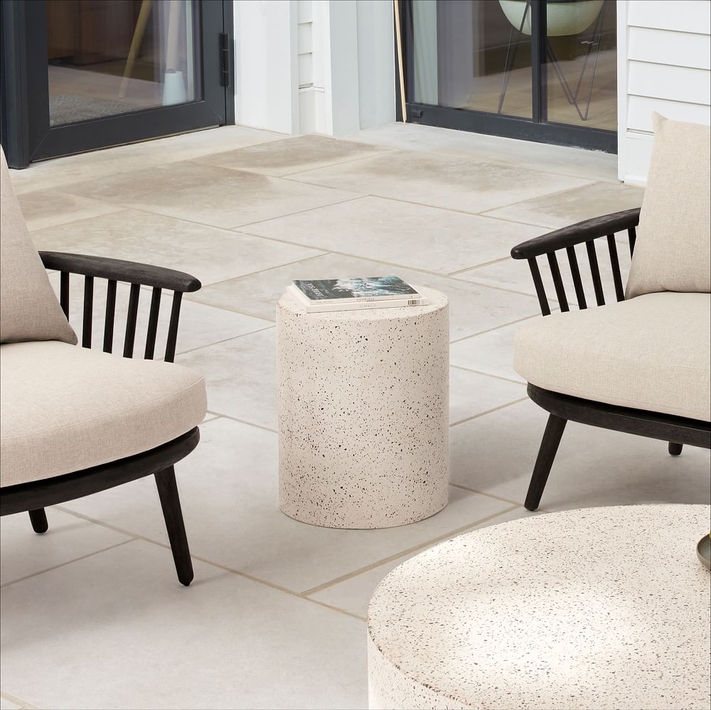 Outdoor drum coffee clearance table