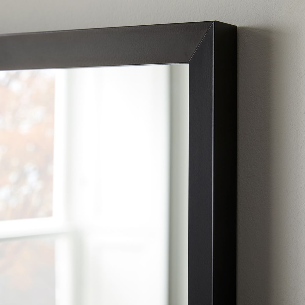 Thick Frame Metal Rectangle Wall Mirror 24