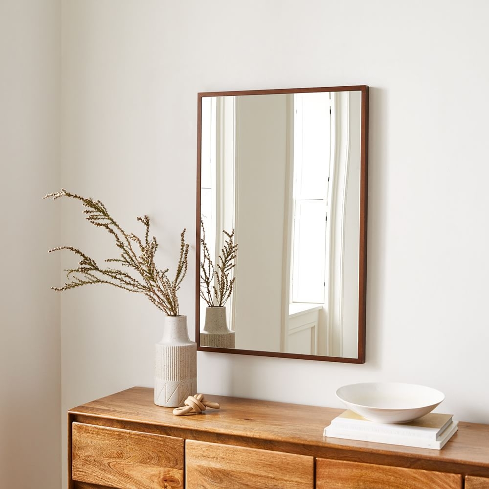 Rectangle wood mirror new arrivals