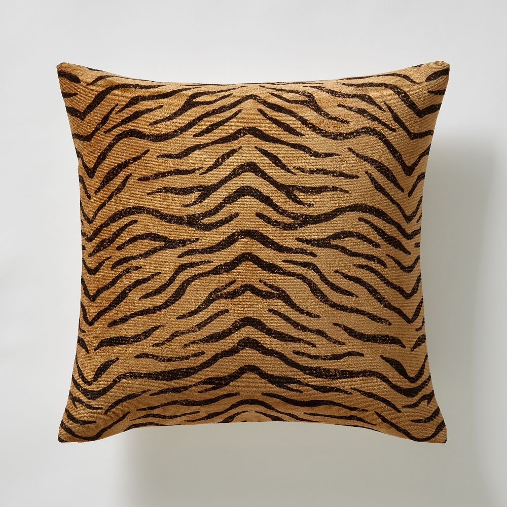 Tiger print shop pillow