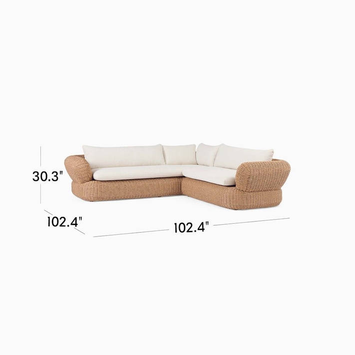 2 piece store l shaped sectional