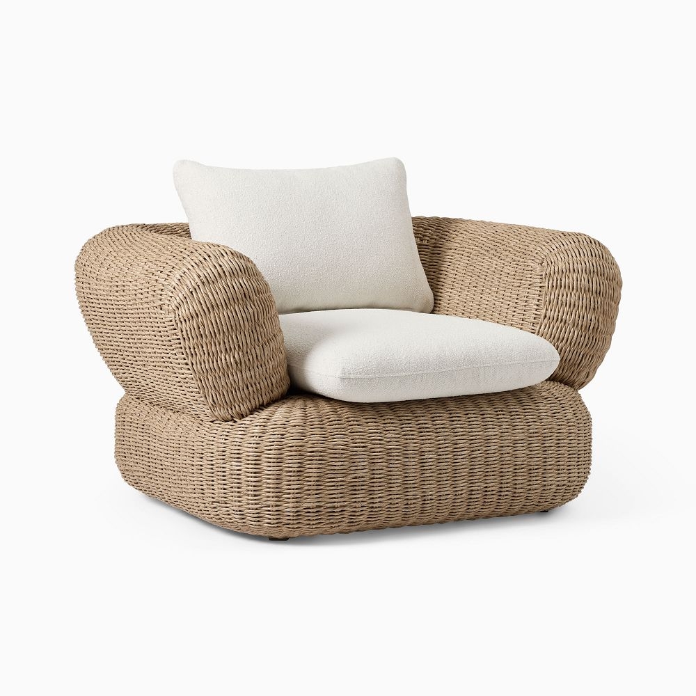 White wicker lounge chair new arrivals