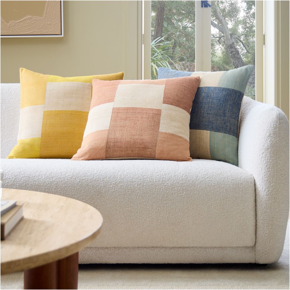 Silk outlet cover pillow