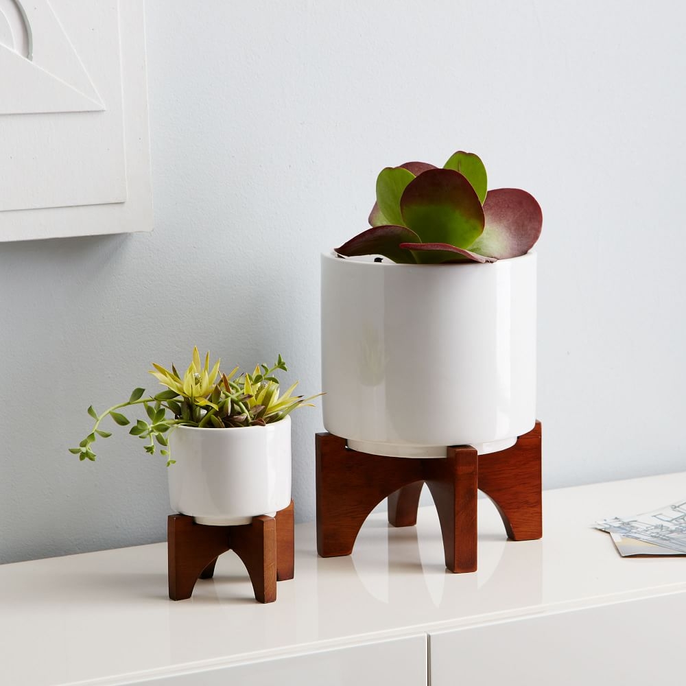 Tabletop planter hot sale with stand