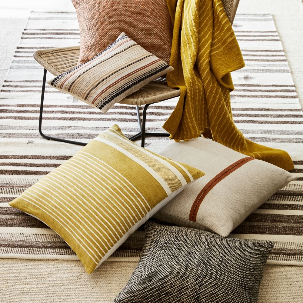 Mustard yellow throw pillow covers sales