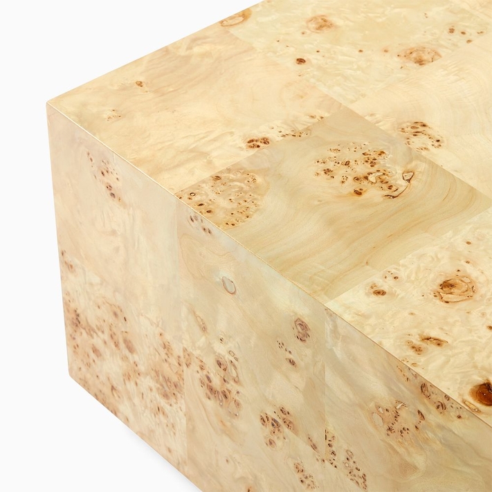 Buy online Volume Plinth Coffee Table 127cm Burl now West Elm