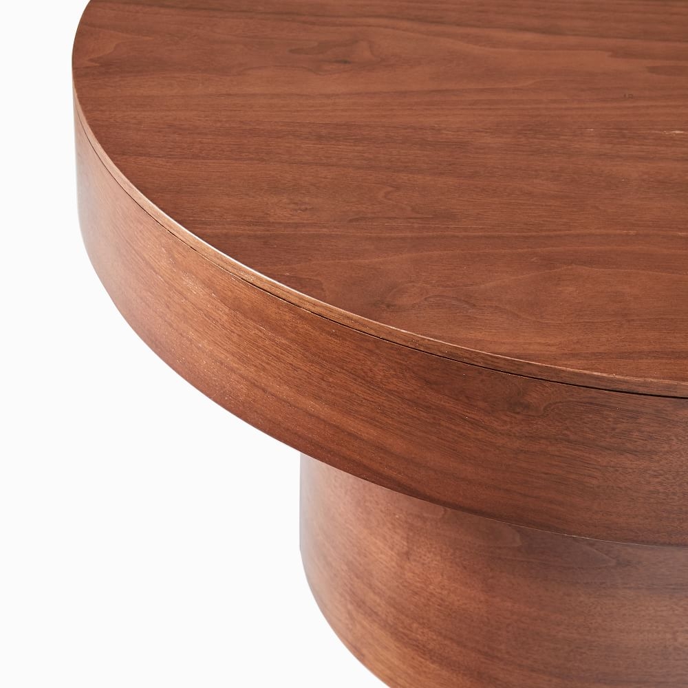 Round cherry new arrivals wood coffee table