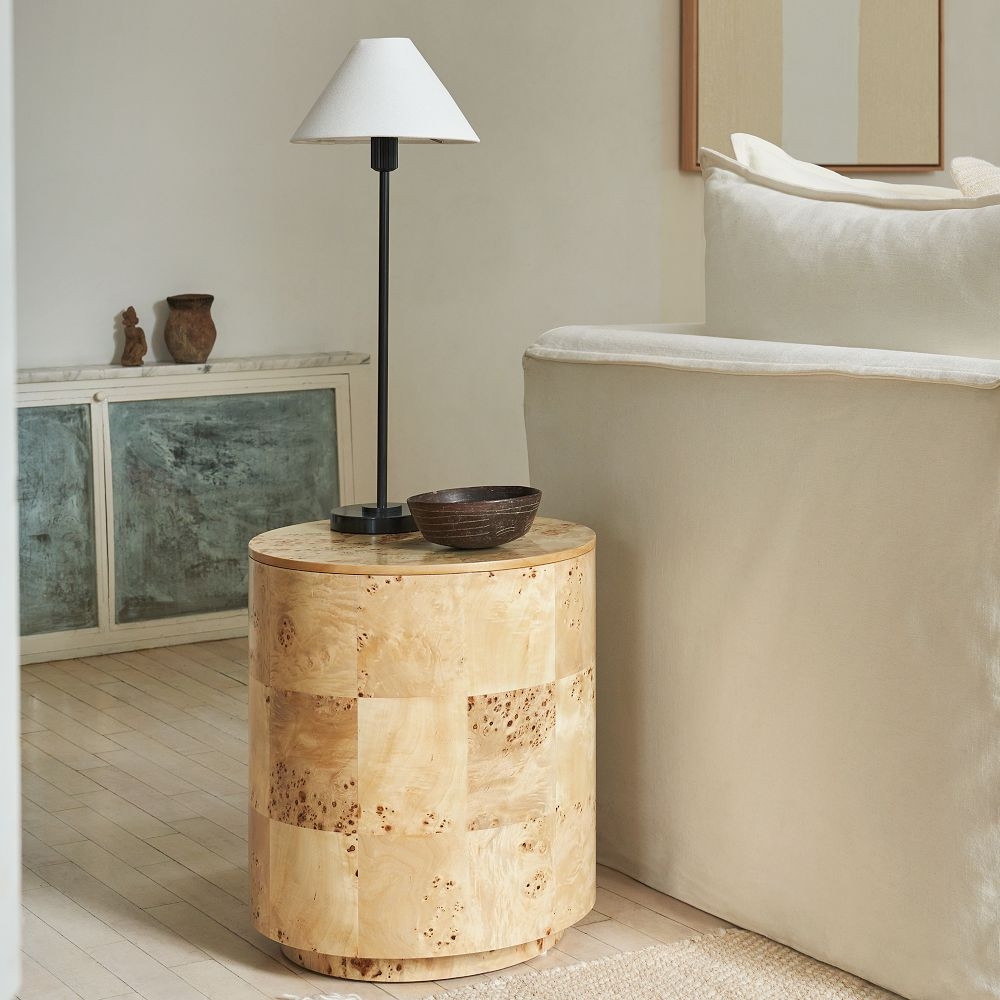 Cylinder end sale table