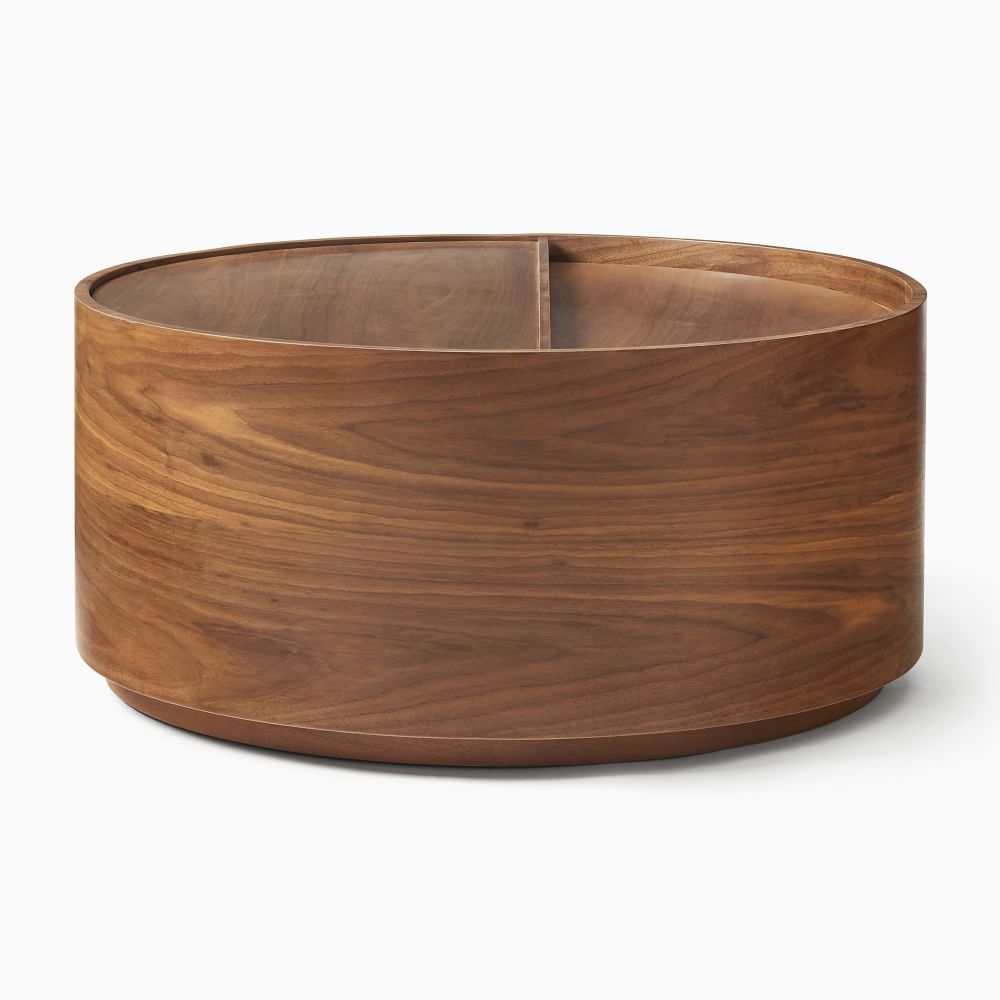 Buy online Volume Round Storage Coffee Table now West Elm UAE UAE