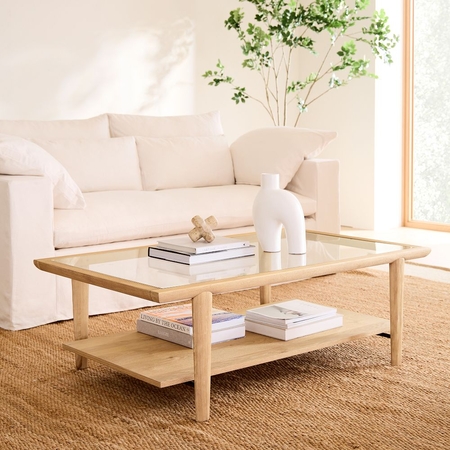 Large solid wood coffee table shop