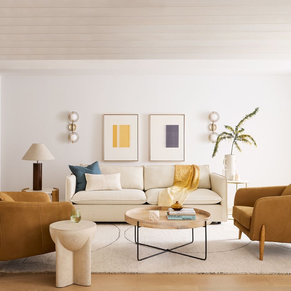 Buy online Willow Round Coffee Table 91cm now West Elm UAE UAE