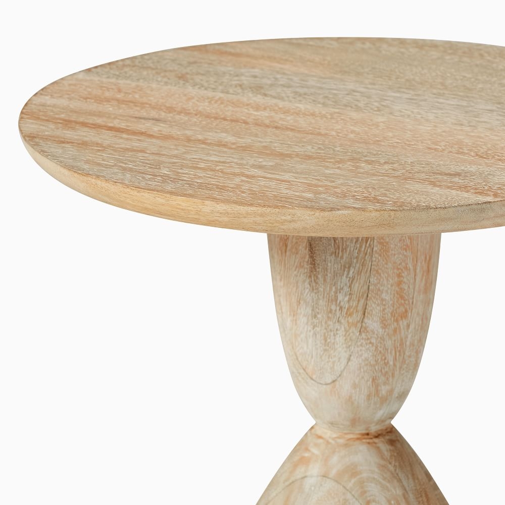 Small round outlet pedestal table