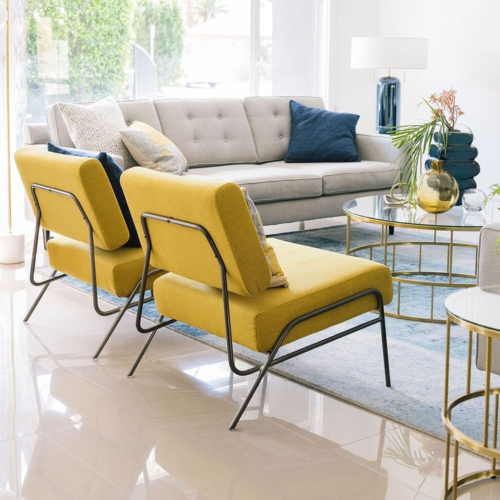 Wire frame slipper chair hotsell