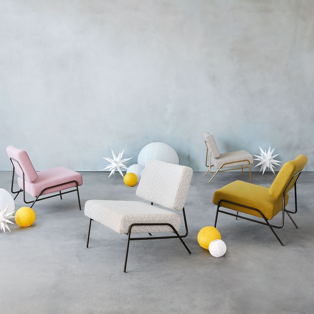 Wire frame slipper clearance chair west elm