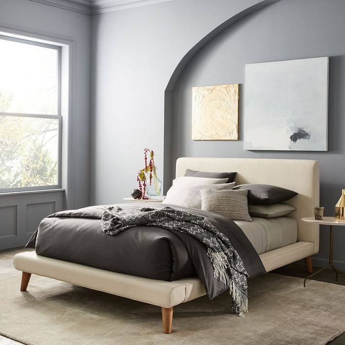 Buy online Mod Upholstered Platform Bed now West Elm UAE UAE