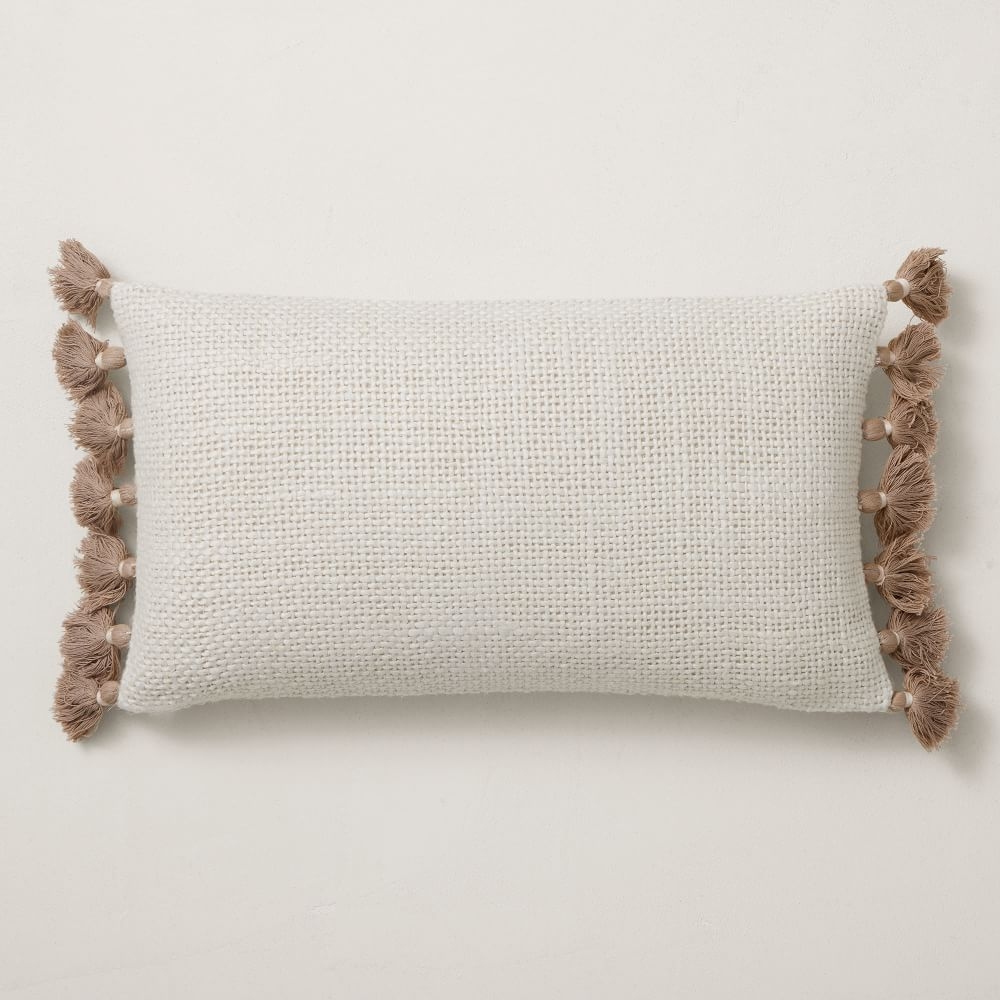 Pillow cover with tassels hot sale