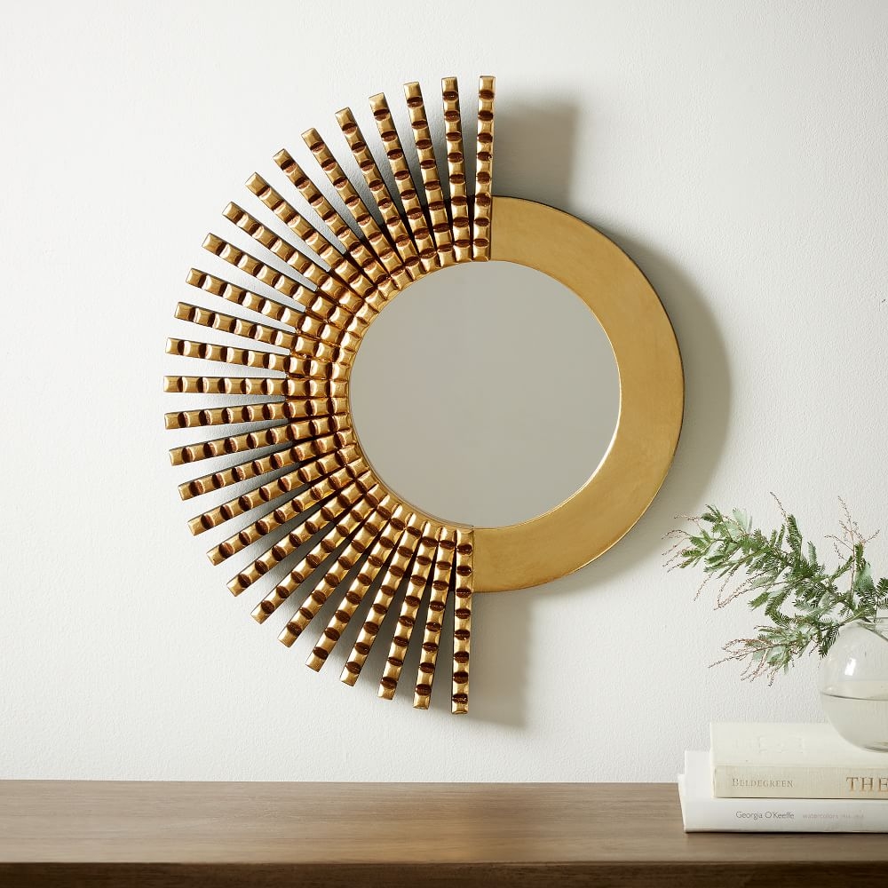 Round gold clearance wall mirrors